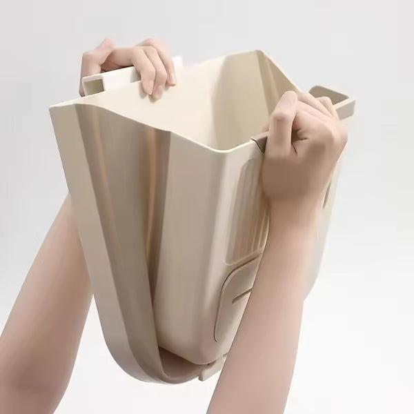 Foldable Hanging Trash Bin – Space-Saving Kitchen Helper