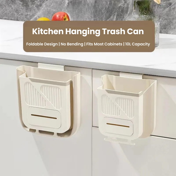 Foldable Hanging Trash Bin – Space-Saving Kitchen Helper