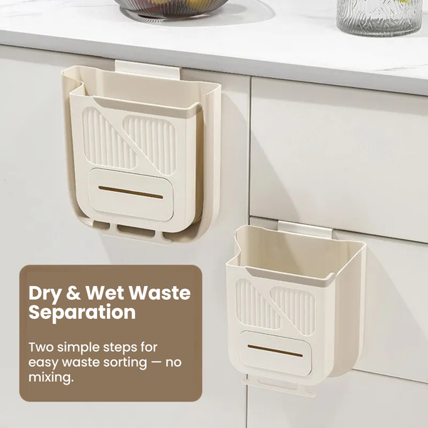 Foldable Hanging Trash Bin – Space-Saving Kitchen Helper