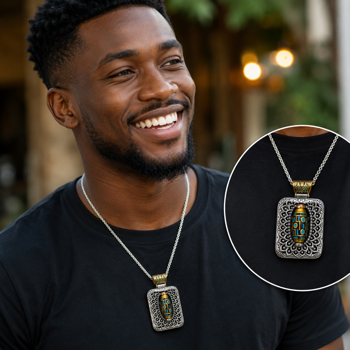 Vintage Statement Pendant Necklace