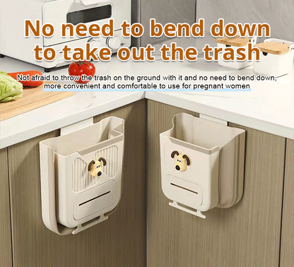 Foldable Hanging Trash Bin – Space-Saving Kitchen Helper