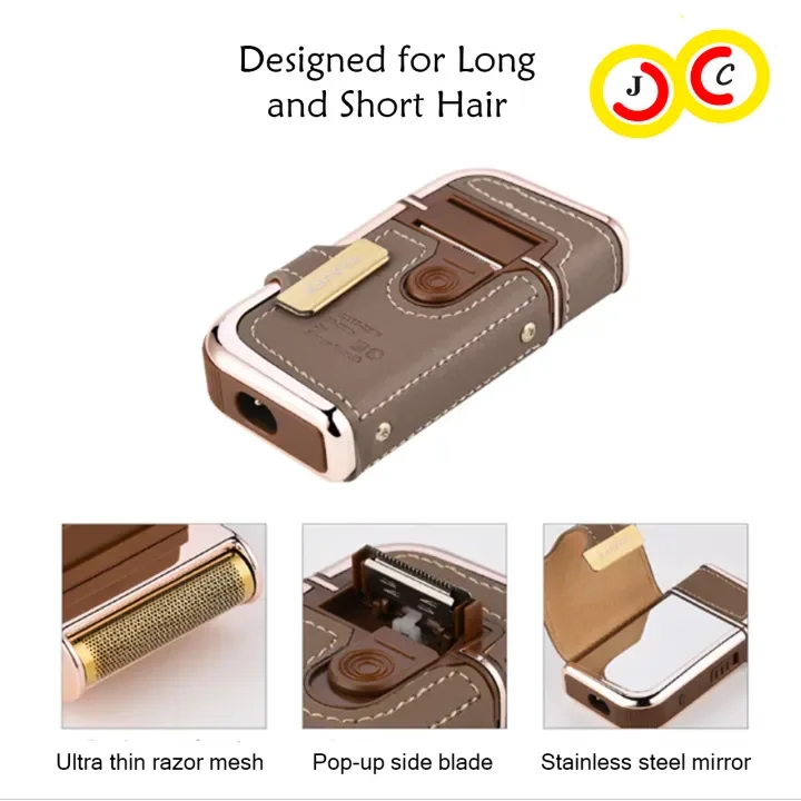 Vintage Leather Travel Shaver Kit